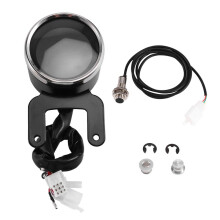 Universal 12V Motorcycle LCD Digital Odometer Speedometer Tachometer Fuel Gauge