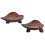 2 Pack Heart-Shaped Leaf Chopstick Stand Spoons Organizer Rack For 9