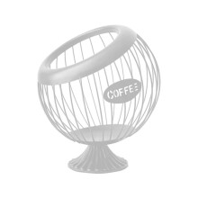 Porte-Capsules Expresso, Comptoir de Comptoir, Porte-Dosettes de Café, Organisateur de Fruits, Accessoires de Cuisine Blanc