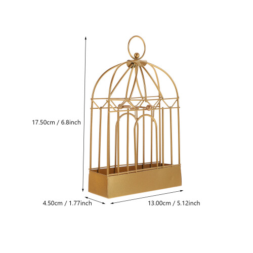 2Pcs Portable Iron Incense Burner Fireproof Rack Decorative Golden 1