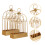 2Pcs Portable Iron Incense Burner Fireproof Rack Decorative Golden 6