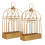 2Pcs Portable Iron Incense Burner Fireproof Rack Decorative Golden 7