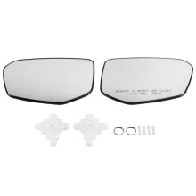 Espelho Retrovisor Lateral Aquecido para Carro, Lente de Vidro, Suporte de Plástico para   2016-2020, Versão EUA, Espelhos Laterais Externos