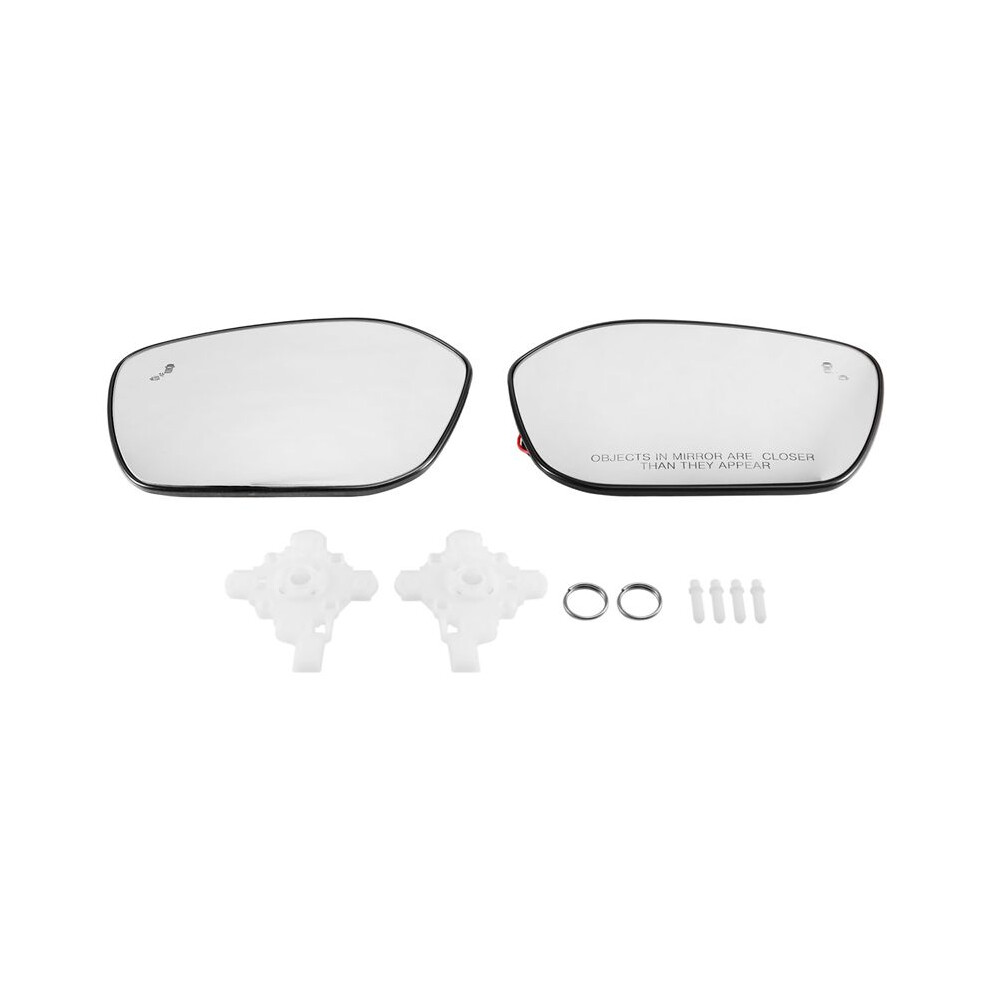 Brecantia Car Heated Blind Spot Light Rearview Mirror Glass Lens Plastic Bracket For 11Th 2022-2024