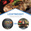 5Stk Barbecue Grillmatte Teflon Glasfaser Hitzeresistent Schwarz 10
