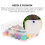 100Pcs Plastic Push Pins Assorted Color Flat Head DIY Craft Thumbtacks 6