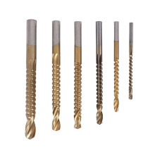6Pcs Cobalt Drill Bit Set Hole Saw Grooving Set Woodworking Sawtooth Drill Slotted Drill