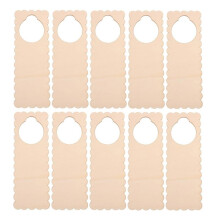 20PC Unfinished Wood Door Knob Hanger Door Knob Signs for Painting DIY  Home Office Hotel Decoration Business Use D