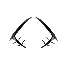 Front Bumper Side Spoiler Kit for A5 S5 F5 Sline 2017-2020 Wind Knife Spoiler Trim Accessories