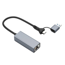 Adaptateur Ethernet Gigabit 1000 Mbit/S USB 3.0 Type-C Vers RJ45, Sans Pilote, Station D'Accueil pour Jeux Vidéo Gigabit Ethernet 1000 Mbit/S.