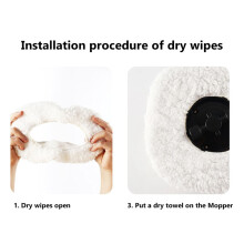 2X Floor Sweeping Robot Wet Towel Mop for Cleaning Home Wipe Alternately Spray Mop Dust Mop Household Mop Cleaning Pad
