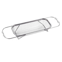 Cesta de Filtro Expansível de Aço Inoxidável para Pia, Escorredor para Vegetais, Pratos de Macarrão - Escorredor de Cozinha Ajustável Pequeno