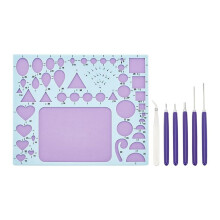 7 PCS Paper Quilling Tools Kit for Adult Beginners Slotted Quilling Tool Set with Geometry Ruler Slotted Pen and Tweezer
