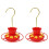 2PCS  Feeders for Ant Bee Proof Leak-Proof, 2 Pack 7 Ounces Plastic  Feeder with 8 Feeding 1