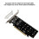 2X PCIE X16 zu M.2 M-Key NVMEx4 SSD 2U Server Riser Card Doppelseitige 4-Disk NVME  PCI-EX16 Split Card 8