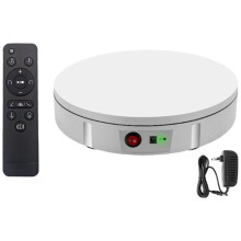 Automatic Electric Turntable, Rotating Jewelry Stand Rechargeable Rotating Display Stand US Plug