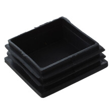 20 Pcs Plastic Square Blanking End Caps Tubing Tube Inserts 50mm x 50mm