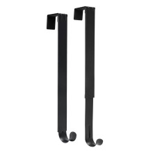 Krans Deurhanger, 2-Pack Verstelbare Kranshanger voor Voordeurdecoratie Halloween Kerstversiering 14,9-25 Inch