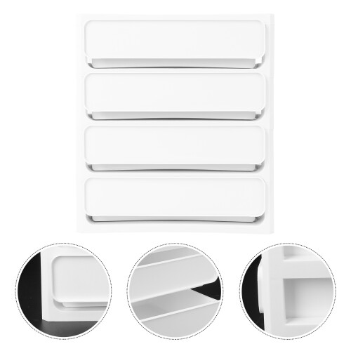 1Pc Desktop Storage Holder White PP Plastic Drawer Type Organizer 2