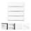1Pc Desktop Storage Holder White PP Plastic Drawer Type Organizer 5