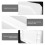 1Pc Desktop Storage Holder White PP Plastic Drawer Type Organizer 8