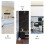 1Pc Desktop Storage Holder White PP Plastic Drawer Type Organizer 10