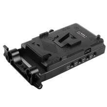 2X V-Mount-V-Lock-Akkuplattenadapter für V-Mount-Akkuhalterung für Kamera, Videoleuchte, Monitor, Audiorecorder