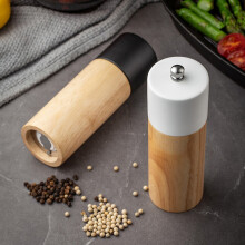 2 Pack Holz Salz- und Pfeffer MüHle GewüRz NüSse MüHlen Hand GewüRz MüHle Flasche Kochen Hause KüChe Werkzeuge