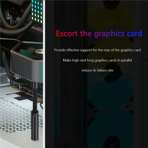 3X  Card GPU Holder Support Adjustable Telescopic Rotary Screw Video Card Sag Bracket Desktop() 2