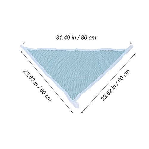 Blue Toy Hammock Stuffed Animal Net for Room-Saving Storage 2