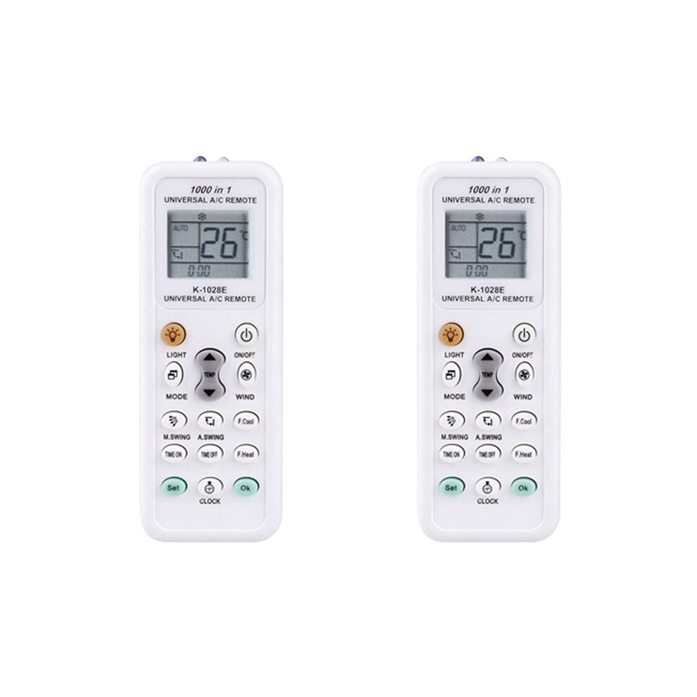 2X Universal 1000 In 1 Lcd Low Power Consumption K-1028E Air Condition A/C Remote Control Controller 6031535579697