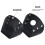 2 Pair Roller Skate Toe Caps PU Leather Skate Toe Guards for Roller Skates Toe Cap Protective Black 3