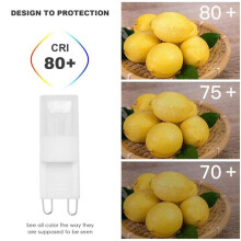 5X G9 Blanc Chaud LED Ampoule Lampe Lumiere Projecteur Haute Puissance 1W AC 220-240V HOT