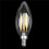 4X Dimmable E12 6W COB Edison Candle Flame Filament LED Light Bulb Lamp 10x3.5cm 4