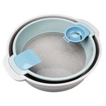Juego de Tamiz de Harina Multifuncional, Herramientas para Hacer Pasteles en el Hogar, Separador de Clara de Huevo, Suministros de Cocina