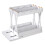 2-Tier Rotating Spice Rack - Detachable Plastic Seasoning Storage Organizer for Kitchen Cabinets, Space-Saving Design 1