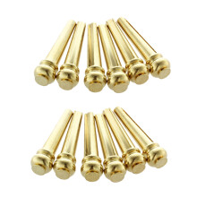 Metal Perni per Chitarra Acustica 12 Pin in Ottone Corde per Chitarra Fissa Cono String Pins String Nails