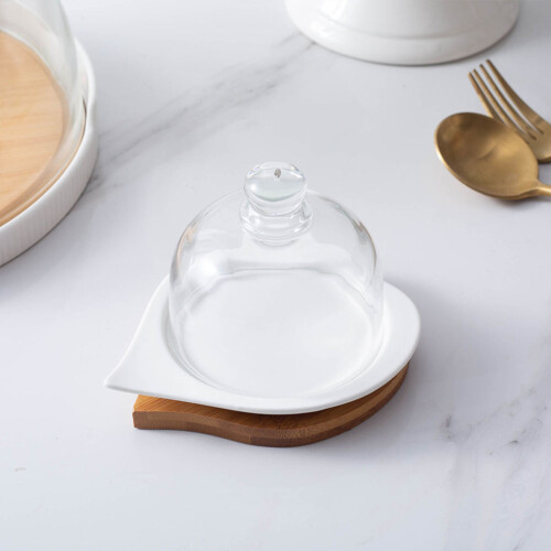 1Set Glazen Display Met Onderplaat, Perfect Voor 1