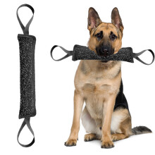 2pcs 2 Handles Pet Training Bite Tug Toys Young Dog Chewing Arm Sleeve