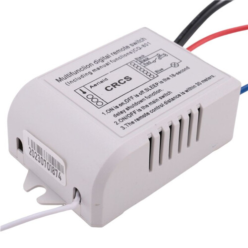3X Channel with Digital Transmitter 220V /OFF 1  Wireless Relay Receiver Remote Control Light Lamp 2