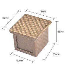 4X Square Loaf Pan with Lid Toast Mold Bread Pan Pullman Loaf Pan with Cover Non-Stick Water- Toast Box