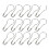 1000Pcs Creative Cucurbit Shape Safety Clothes (Silver) 6
