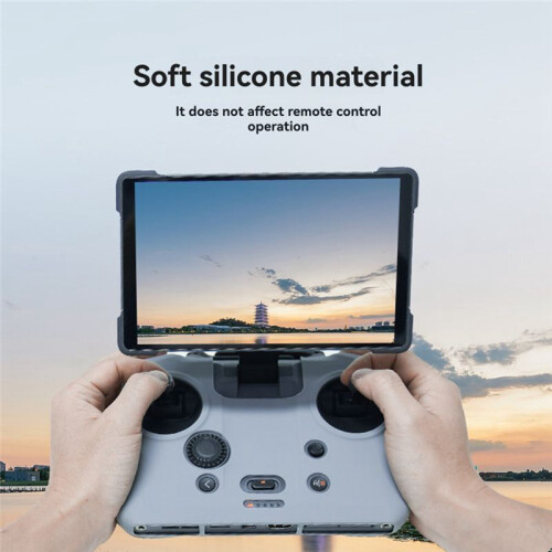 For  4 Pro Remote Control Silicone Protective Case Body+Screen Protector for RC Pro 2 Accessories Grey 1