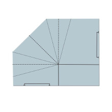 DIY Stof Opvouwbare Voedselmand Naaisjabloon, Handtas Quiltsjabloon, 8 Inch