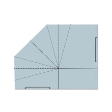 DIY Stof Opvouwbare Voedselmand Naaisjabloon, Handtas Quiltsjabloon, 10 Inch