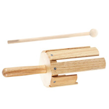 Wooden Percussion Instrument Handheld Sound Effect Instrument with Mallet for Olff Percussion Instrument