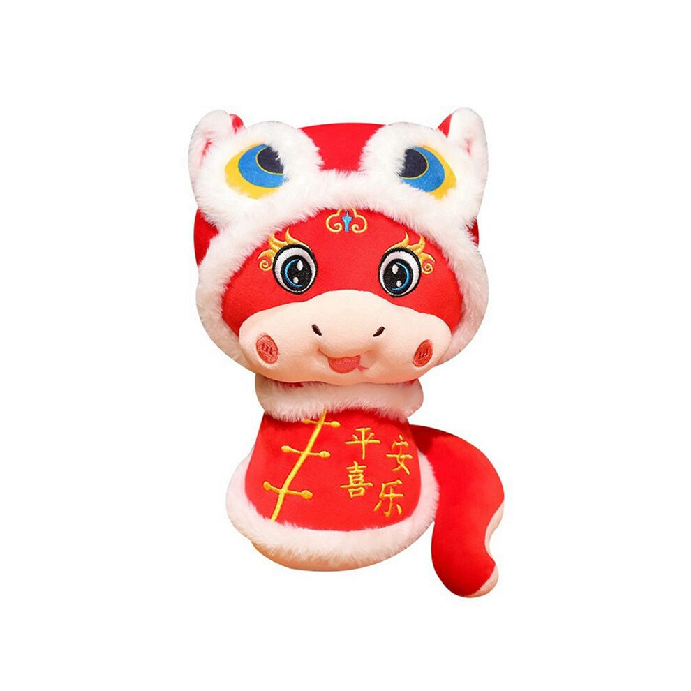 Lion Snake Doll 2025 Cute Chinese New Year Toy Mascot Spring Festival Snake Stuffed Toy 2025 Cute New Doll 20Cm 6031995418888