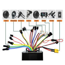 Kontroler Roweru Elektrycznego 36 V, 48 V, 52 V, 45 A, 1000 w, 1500 w, 15-Rurowy, Trzy Tryby, Kontroler Przełączający, Fala Sinusoidalna i Fala