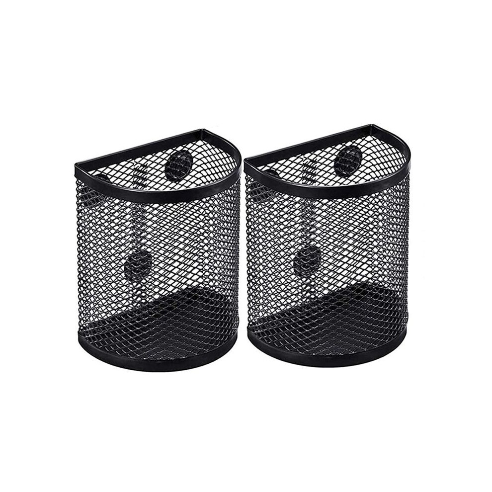 Semoic Magnetic Refrigerator Pen Holder Metal Mesh Basket Storage Box Magnetic Storage Basket Storage Basket B
