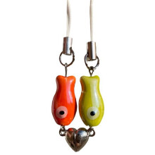 Valentine'S Day Fish Pendant Mobile Phone Bag Pendant Holiday Souvenir Gift for the Loved One Gift Red&Green